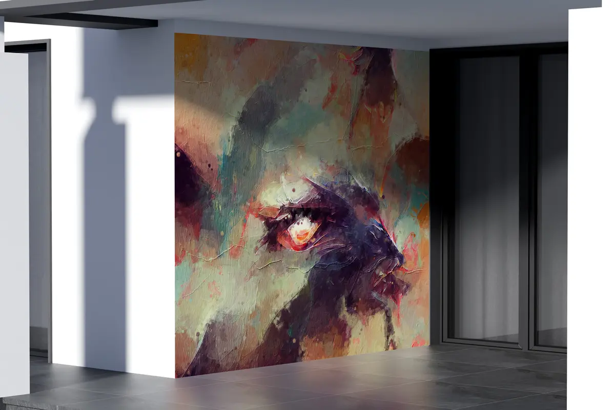 The Dogma Collection spiritual abstract artwork in contemplative gallery space by Kansas City artist Christian Valverde